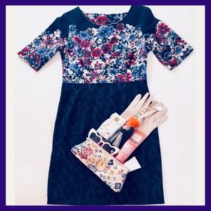 Next Floral and Lace Pattern Sheath Dress